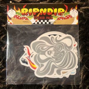 RIPNDIP Flaming Glizzy Cat STICKER Pack (5 Awesome Stickers) - NWT